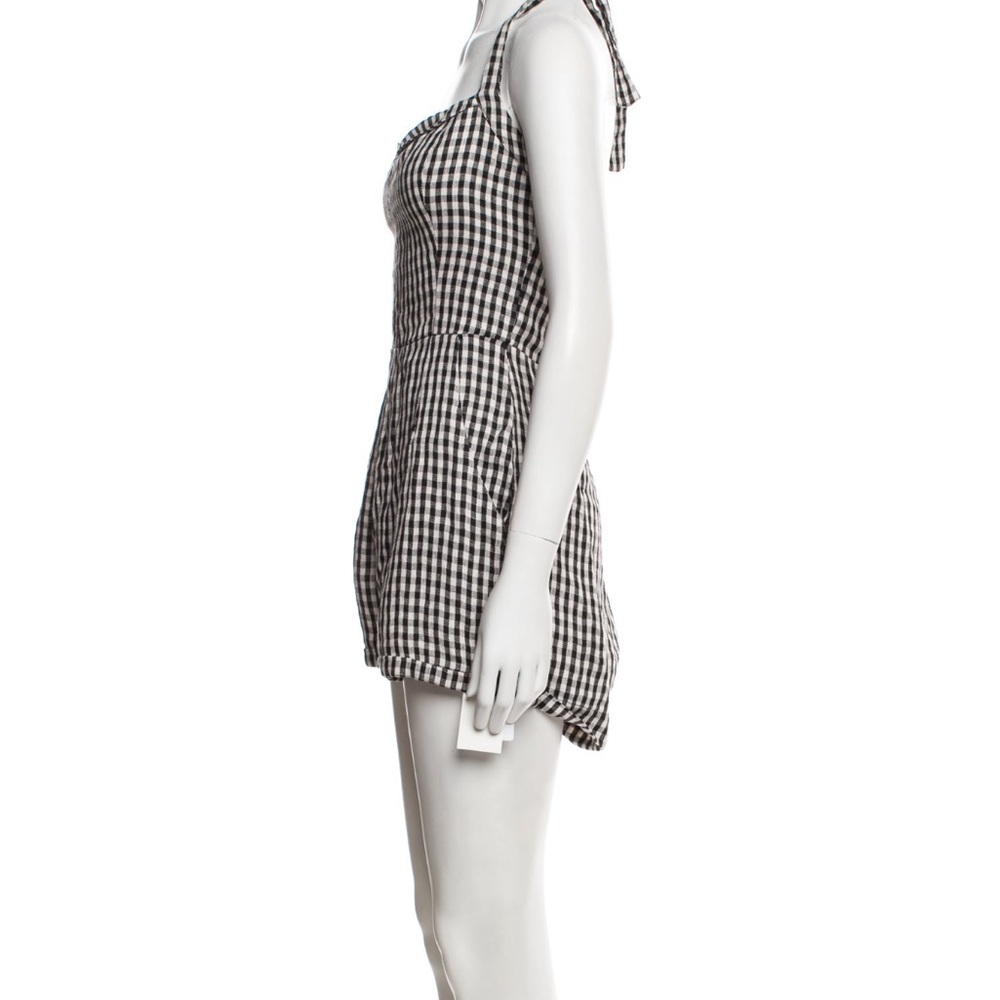Reformation Black and White Jumpsuit with Halter Neckline - Picture 2 of 3